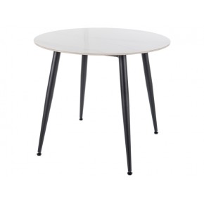 Стол обеденный SIGNAL RION белый лак/черный 90